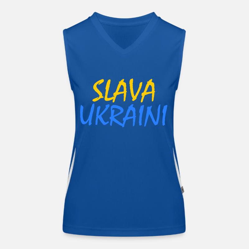 Slava ukraini Débardeur respirant contrasté Femme