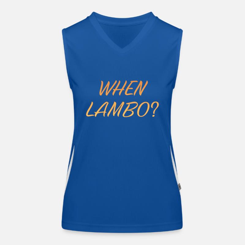 WHEN LAMBO ORANGE Women's Functional Contrast Tank Top