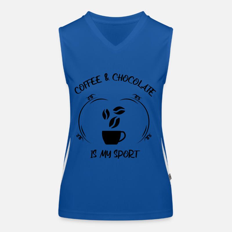 Coffee, espresso, coffee & chocolate Women's Functional Contrast Tank Top