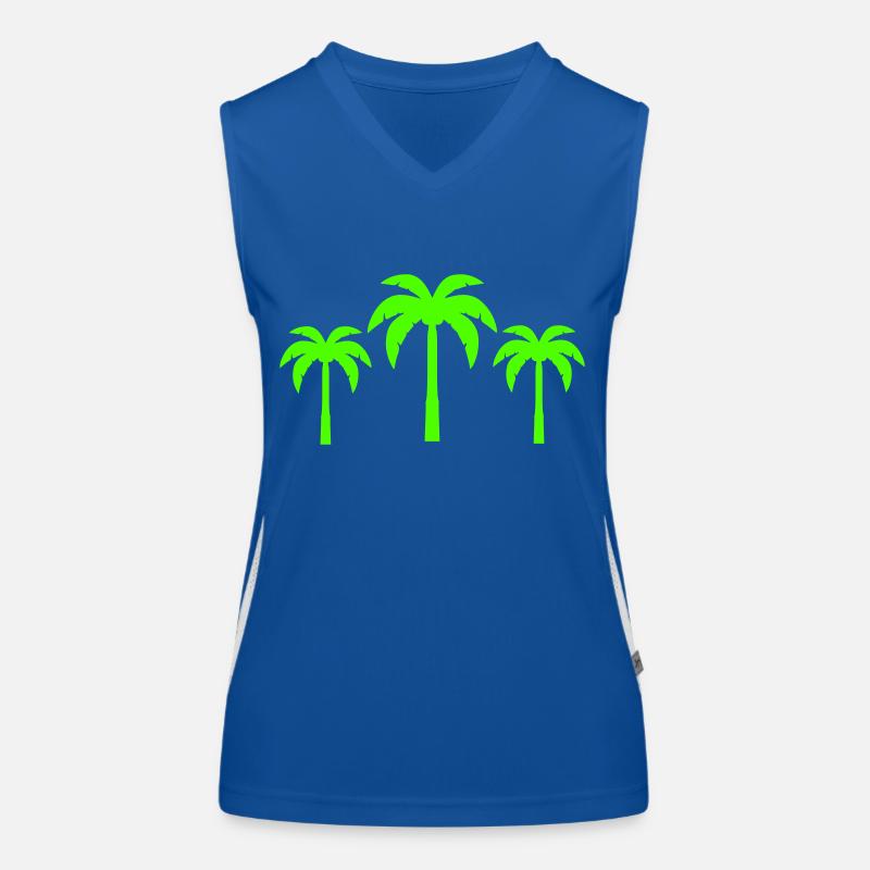 palmen Funktionelles Kontrast-Tank Top für Frauen
