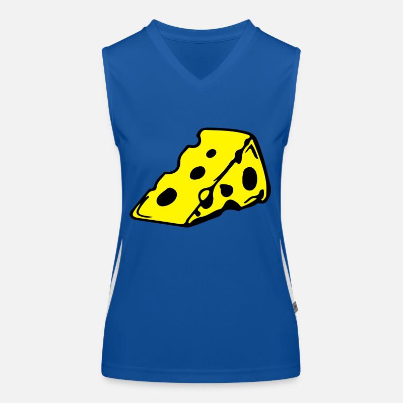 cheese_1 Funktionelles Kontrast-Tank Top für Frauen