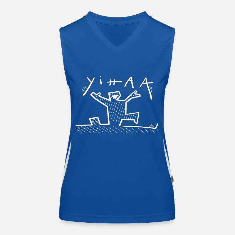 yihaaa... jippieijei Funktionelles Kontrast-Tank Top für Frauen