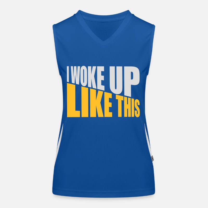 Je me suis réveillé comme ça Débardeur respirant contrasté Femme