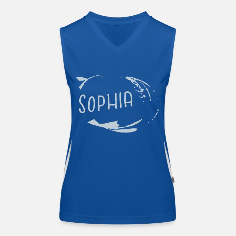 SOPHIA | Graphique vectoriel Débardeur respirant contrasté Femme