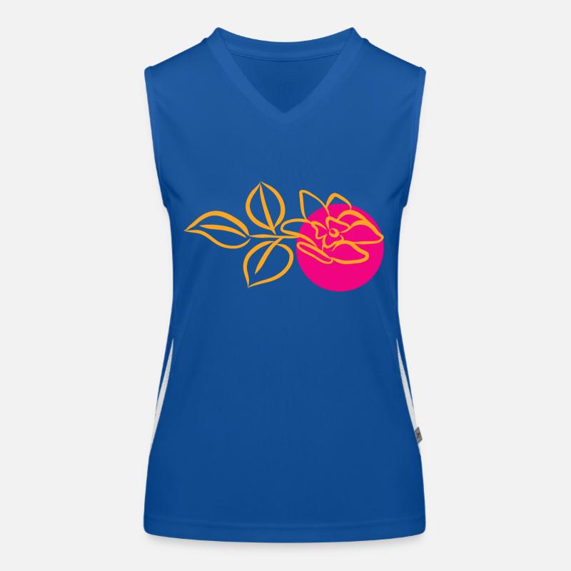 Flower Blume Pflanze Funktionelles Kontrast-Tank Top für Frauen
