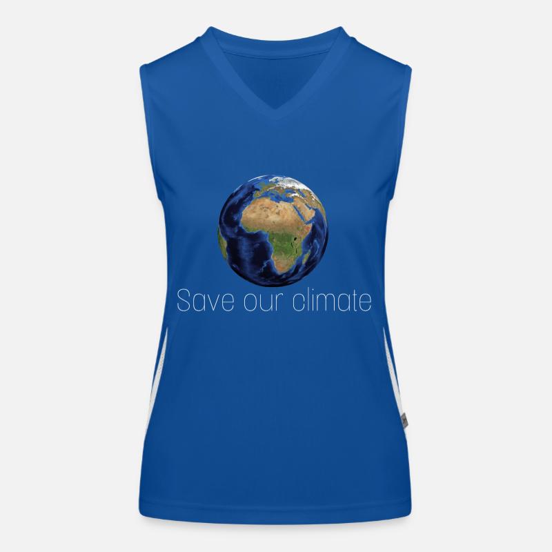 Save our planet Funktionelles Kontrast-Tank Top für Frauen