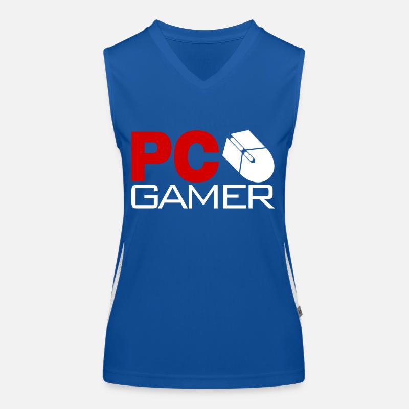 PC Gamer Computer Gaming idée cadeau Débardeur respirant contrasté Femme