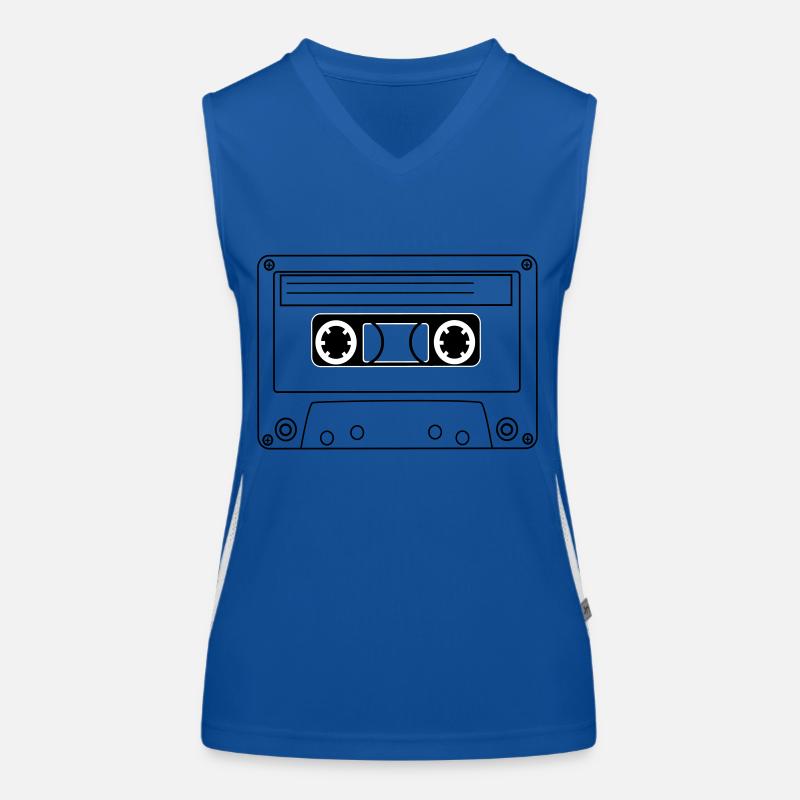 Tape - Women's Functional Contrast Tank Top - royal/white