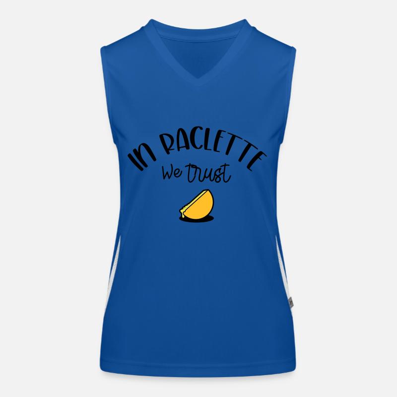 In Raclette We Trust Women's Functional Contrast Tank Top