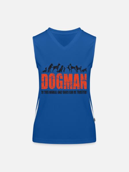 DOGMAN - Funktionelles Kontrast-Tank Top für Frauen - Royal/Weiß - Vorne