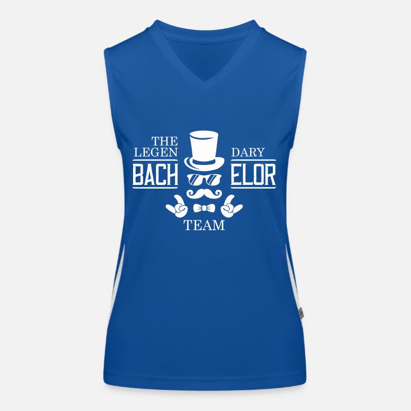 legendary bachelor team Funktionelles Kontrast-Tank Top für Frauen