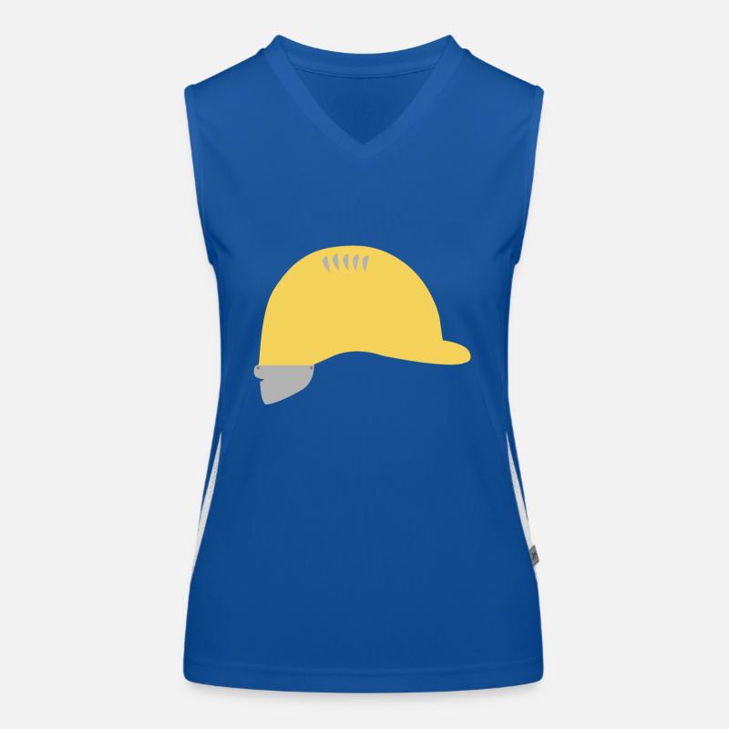 Bauarbeiterhelm Funktionelles Kontrast-Tank Top für Frauen