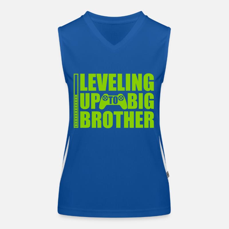 Leveling up big brother Funktionelles Kontrast-Tank Top für Frauen