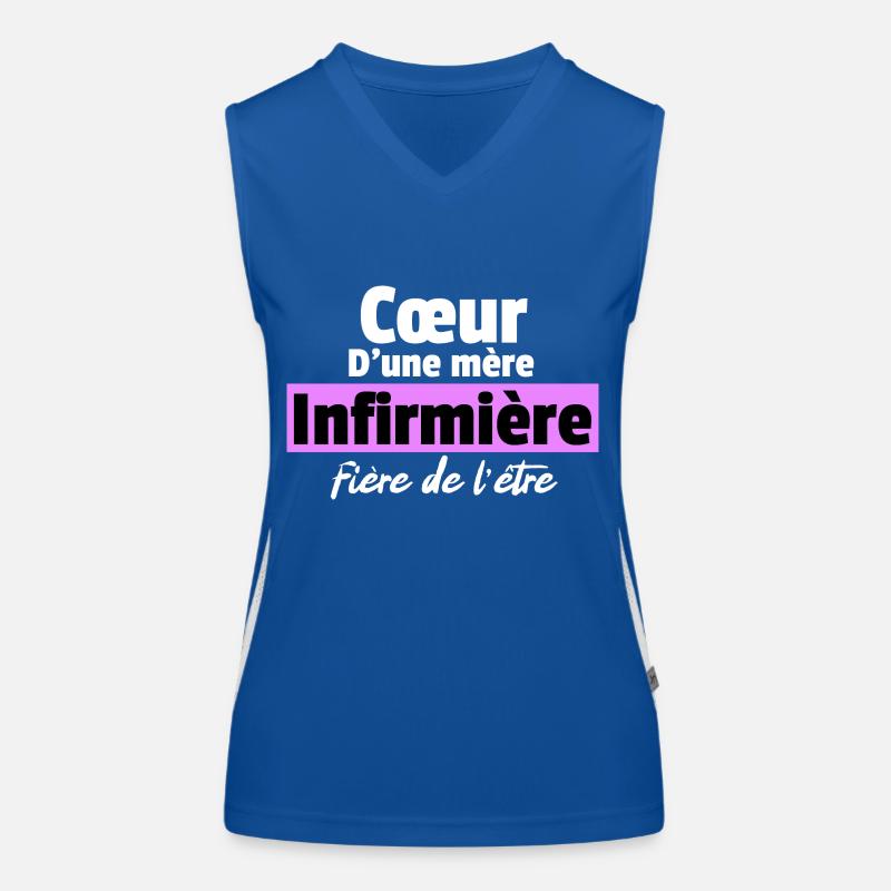 Fière d'être infirmière Débardeur respirant contrasté Femme