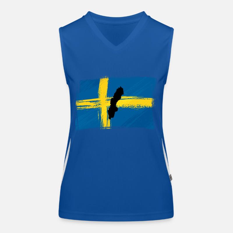 Schweden Funktionelles Kontrast-Tank Top für Frauen