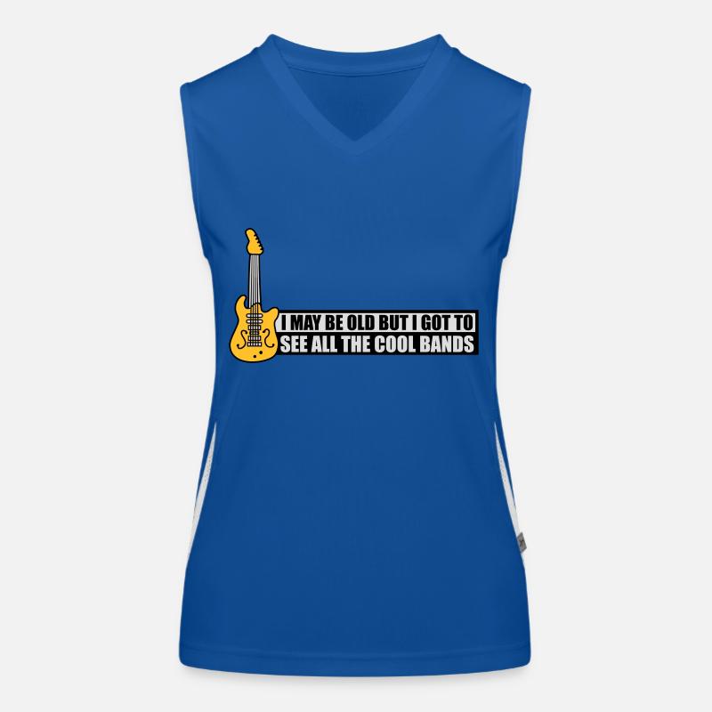 I may be old Women's Functional Contrast Tank Top