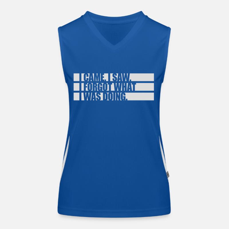 I came saw forget Women's Functional Contrast Tank Top