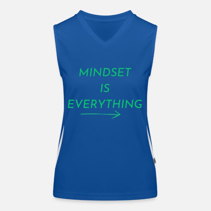 MINDSET IS EVERTHING Funktionelles Kontrast-Tank Top für Frauen