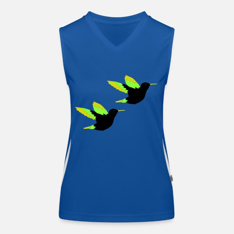 kolibri 02 Funktionelles Kontrast-Tank Top für Frauen