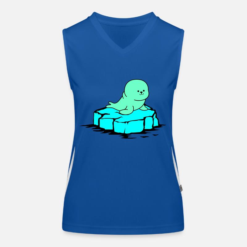 Phoque banquise Débardeur respirant contrasté Femme