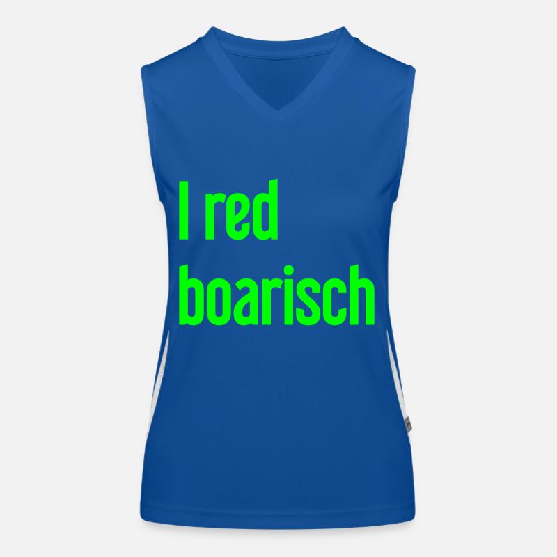 I red boarisch Funktionelles Kontrast-Tank Top für Frauen