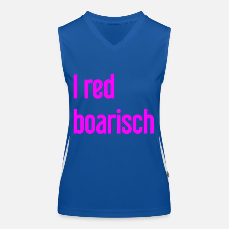 I red boarisch Funktionelles Kontrast-Tank Top für Frauen