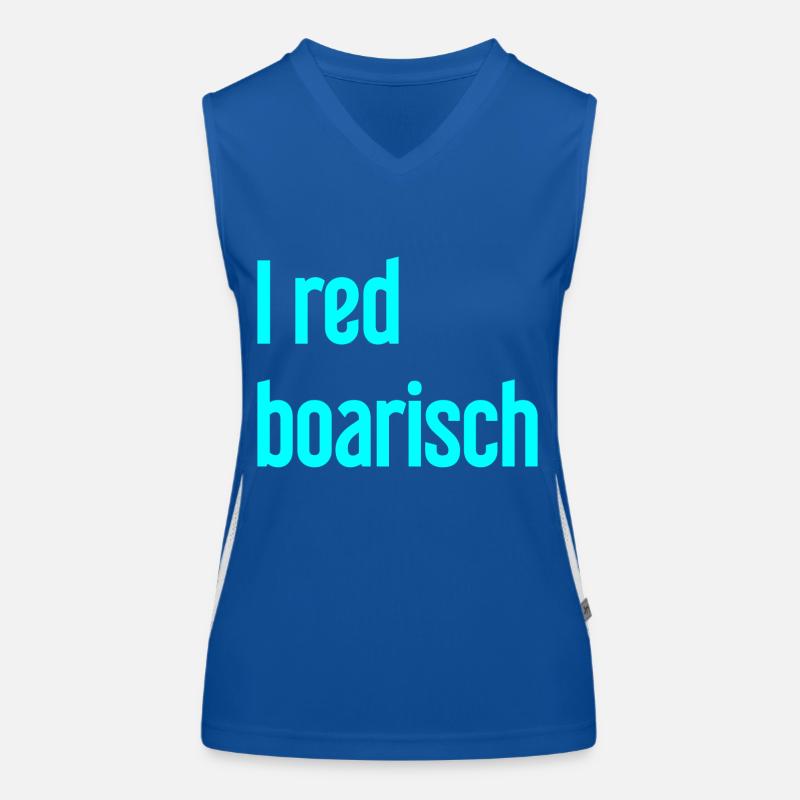 I red boarisch Funktionelles Kontrast-Tank Top für Frauen