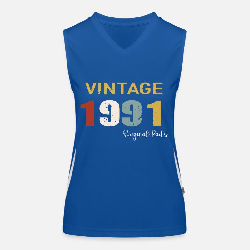 Original parts 1991 - 33 Year Anniversary Gift Women's Functional Contrast Tank Top