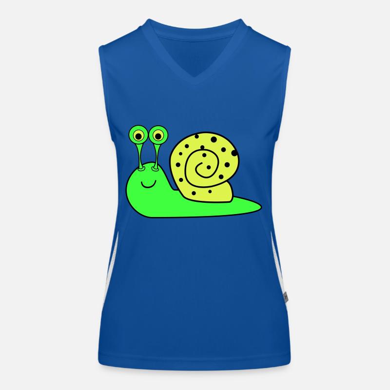 Snail Funny Women's Functional Contrast Tank Top
