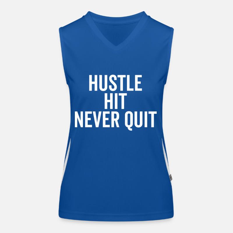 Hustle Hit Never Quit Débardeur respirant contrasté Femme