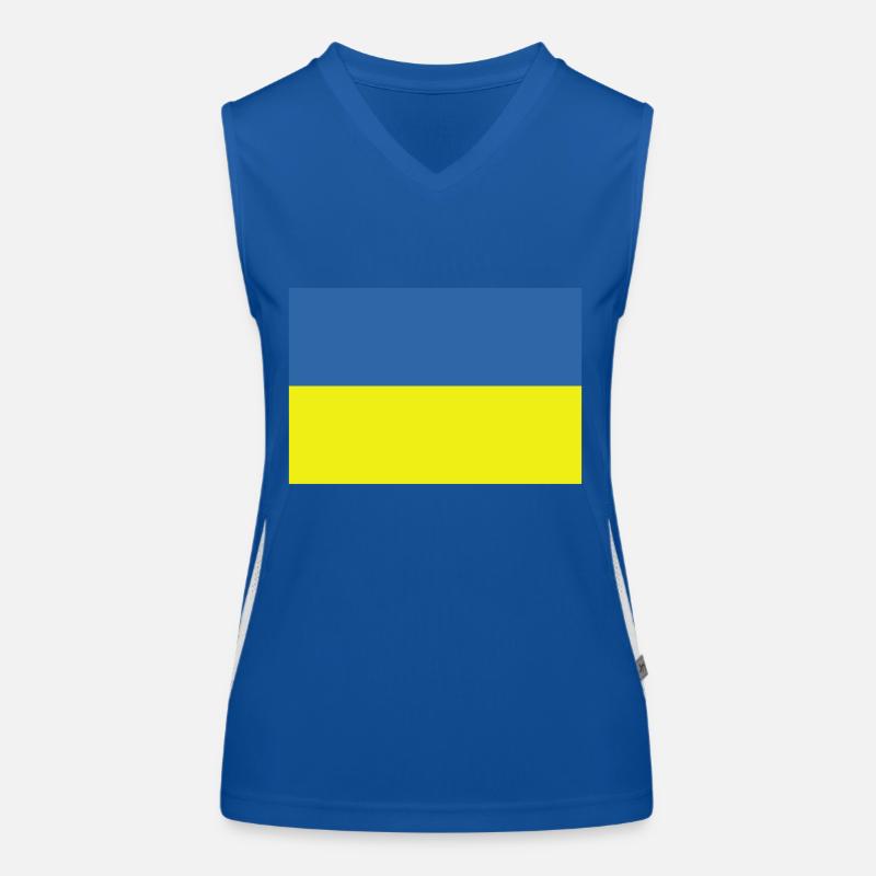 Ukraine Funktionelles Kontrast-Tank Top für Frauen
