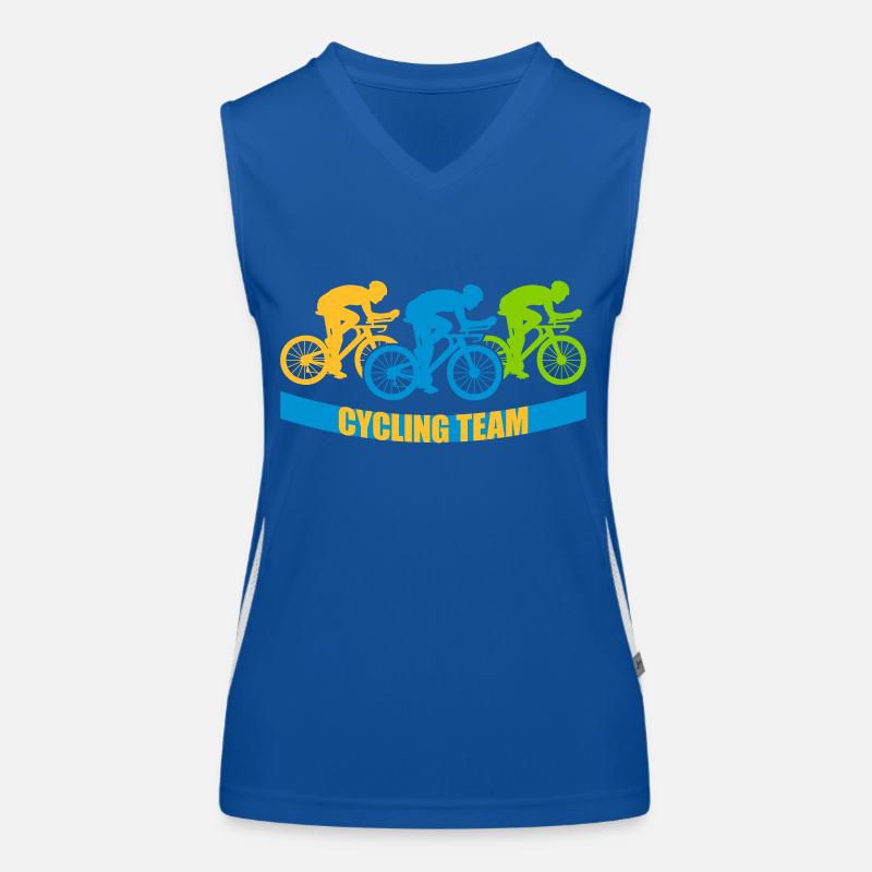 Cycling Team Bike Women's Functional Contrast Tank Top