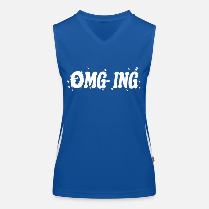 OMG - Spruch Funktionelles Kontrast-Tank Top für Frauen