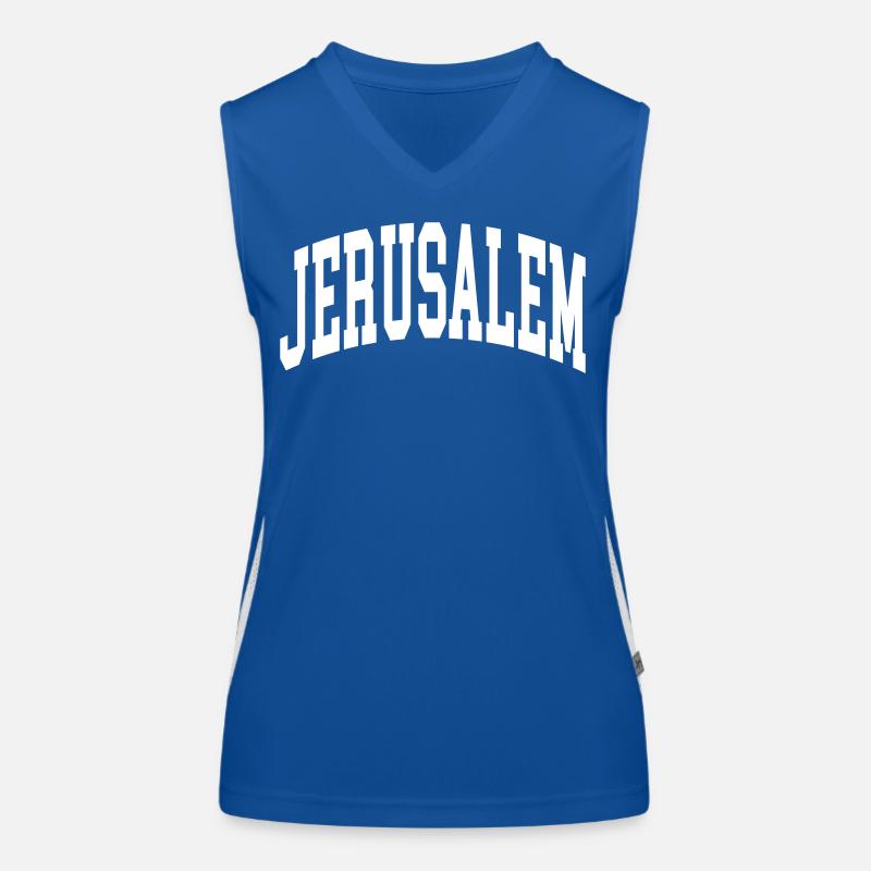 Jerusalem Funktionelles Kontrast-Tank Top für Frauen