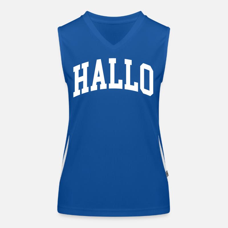Hallo Funktionelles Kontrast-Tank Top für Frauen