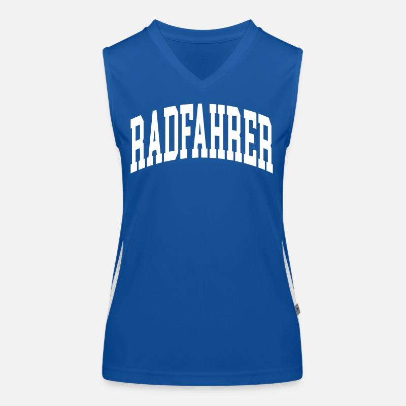 Radfahrer Funktionelles Kontrast-Tank Top für Frauen