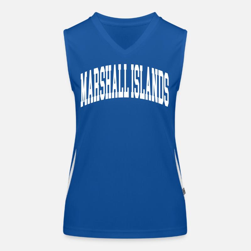 Marshall Islands Funktionelles Kontrast-Tank Top für Frauen