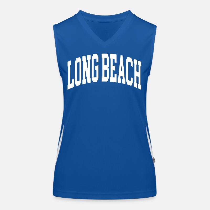 Long Beach Funktionelles Kontrast-Tank Top für Frauen