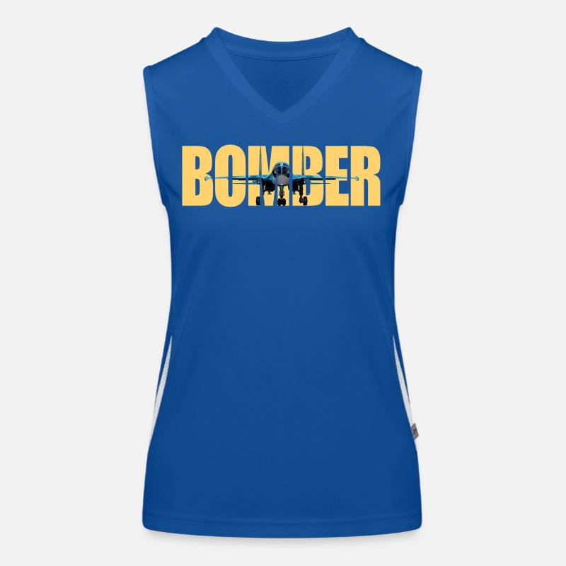 Bomber Su-34 Funktionelles Kontrast-Tank Top für Frauen