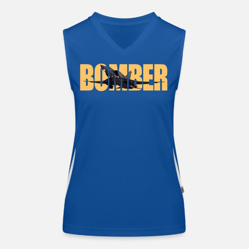 bombardier Tu-22 M3 Débardeur respirant contrasté Femme