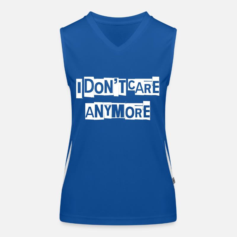 Es interessiert mich nicht mehr Funktionelles Kontrast-Tank Top für Frauen