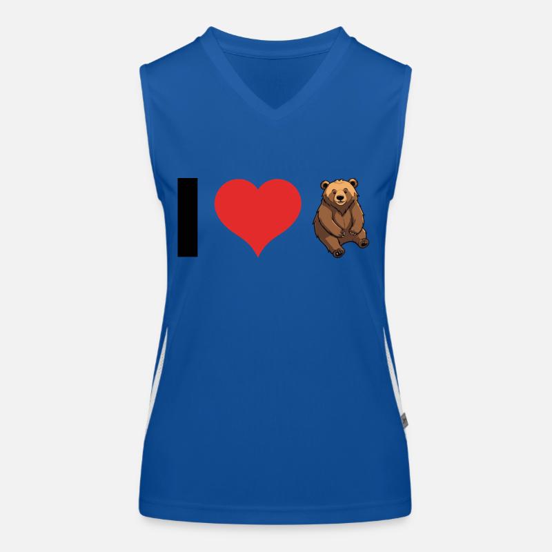 J’aime les ours - Cute Animal Design Débardeur respirant contrasté Femme