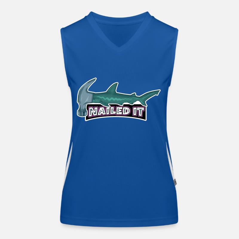 Cloué le requin-marteau Débardeur respirant contrasté Femme