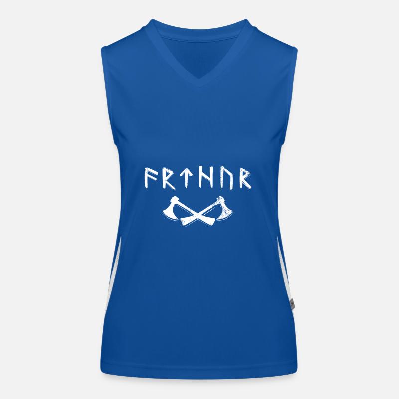 Arthur-Name in Old Futhark, Wikinger-Runen Funktionelles Kontrast-Tank Top für Frauen