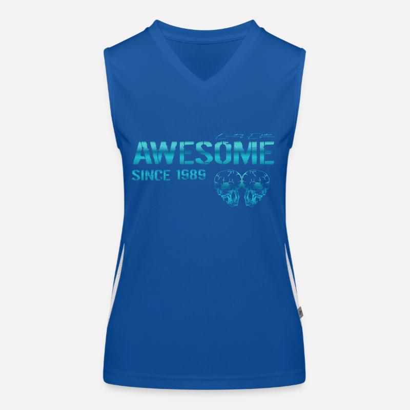 Awesome since 1989 Geschenk Funktionelles Kontrast-Tank Top für Frauen