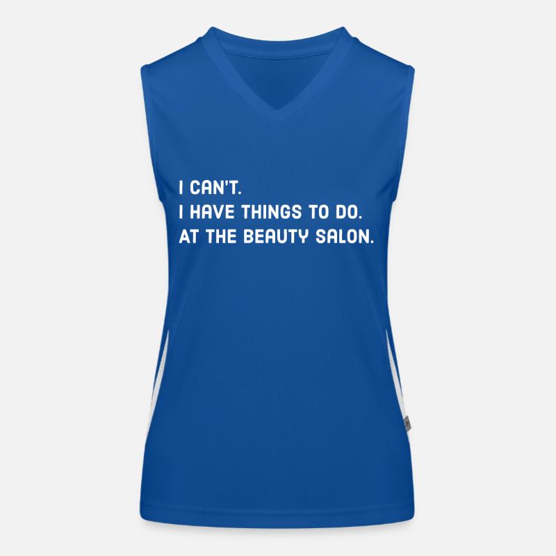 Salon de beauté Débardeur respirant contrasté Femme