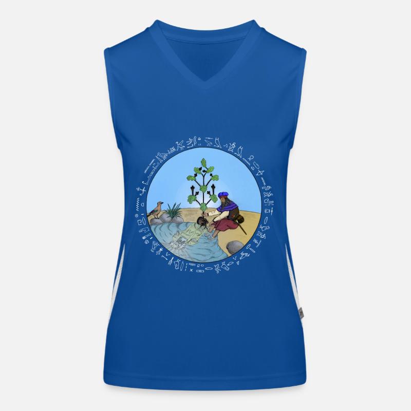 Cognition, white writing Women's Functional Contrast Tank Top