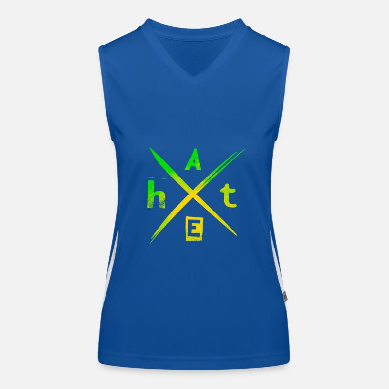 H A T E Hass Funktionelles Kontrast-Tank Top für Frauen