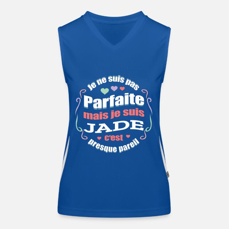JADE PARFAITE - PRENOM JADE Débardeur respirant contrasté Femme