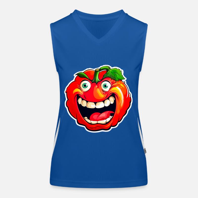 Böse Tomate Funktionelles Kontrast-Tank Top für Frauen